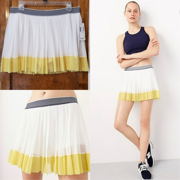 New Balance Dresses & Skirts - New Balance x J Crew Tennis Skirt White Large NEW